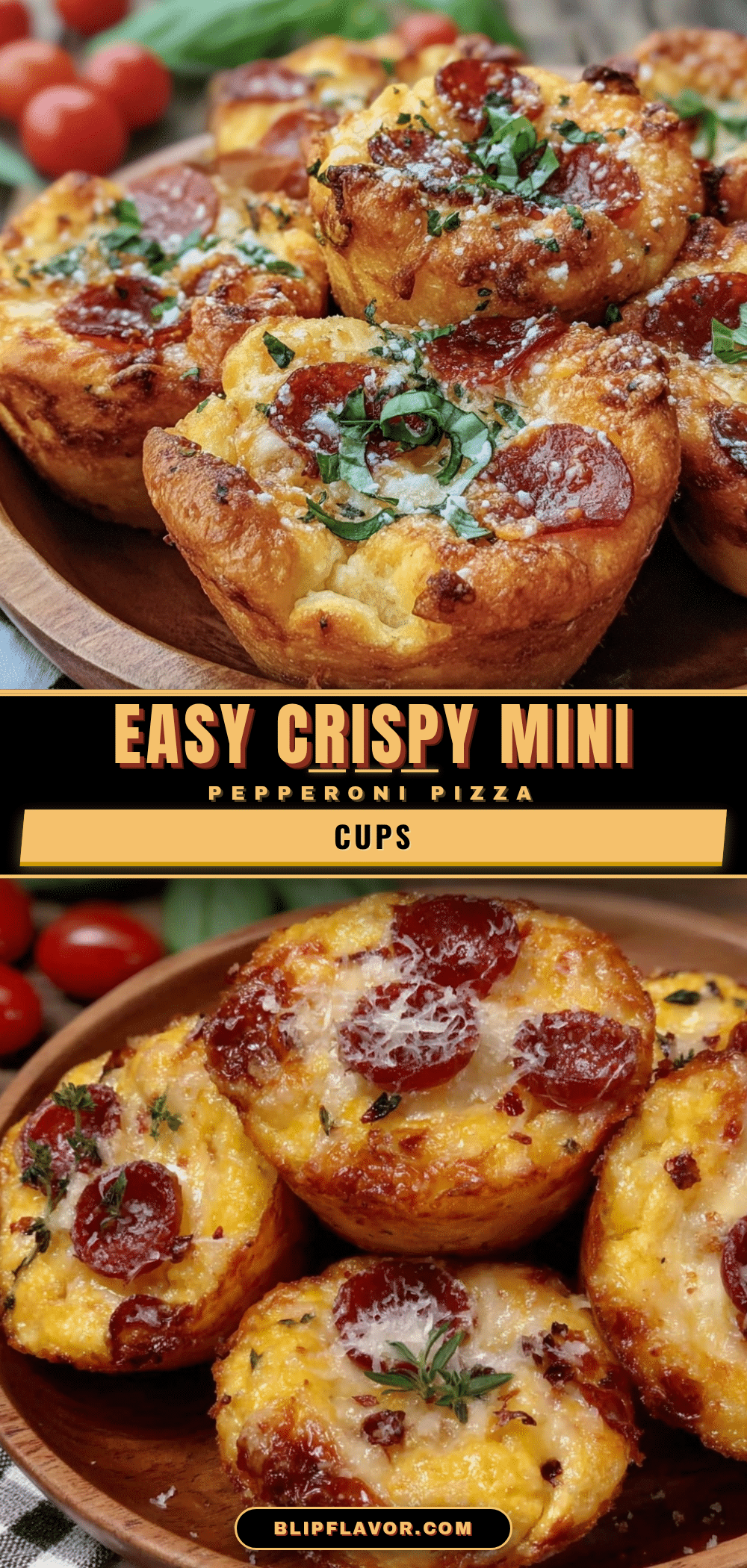 mini pepperoni pizza muffin cups recipe