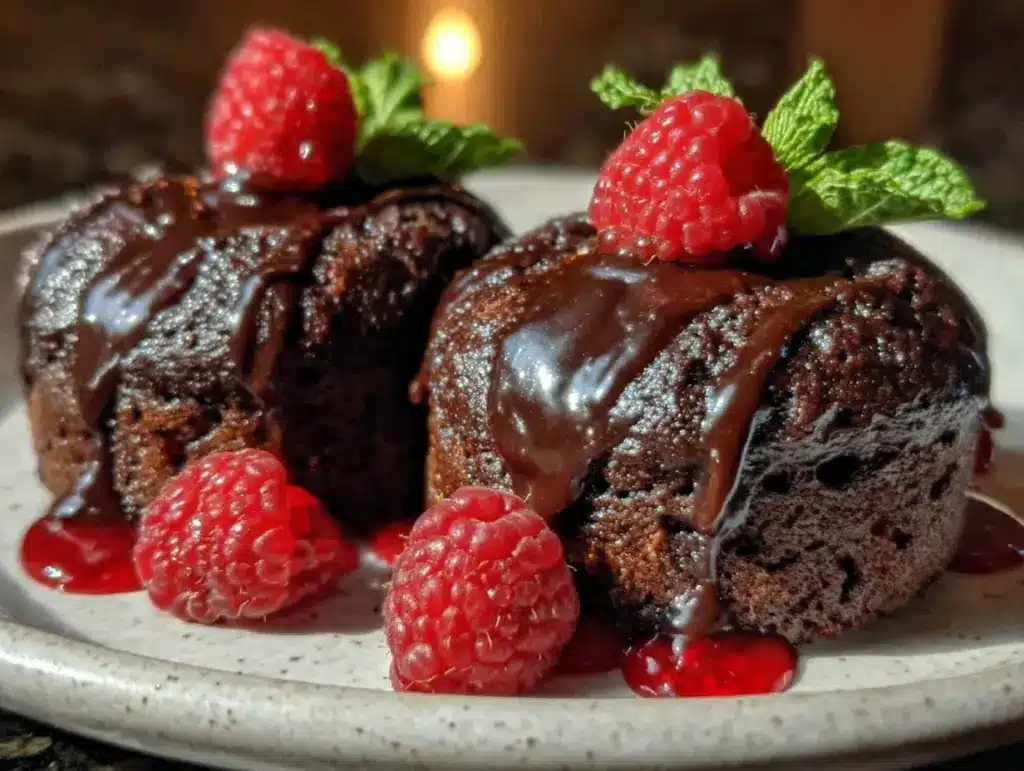 molten chocolate lava cakes - featured image