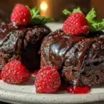 molten chocolate lava cakes - featured image