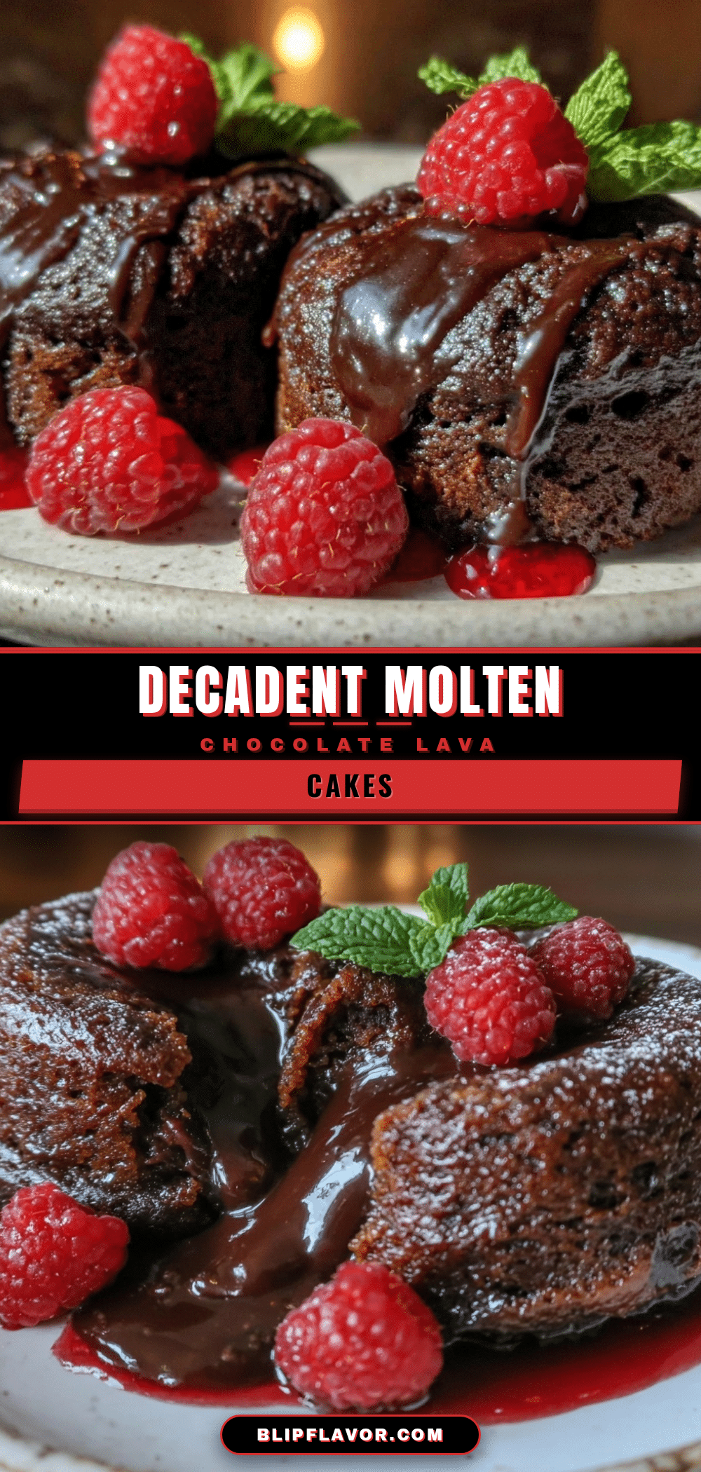 molten chocolate lava cakes recipe