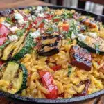 one-pan Mediterranean orzo - featured image
