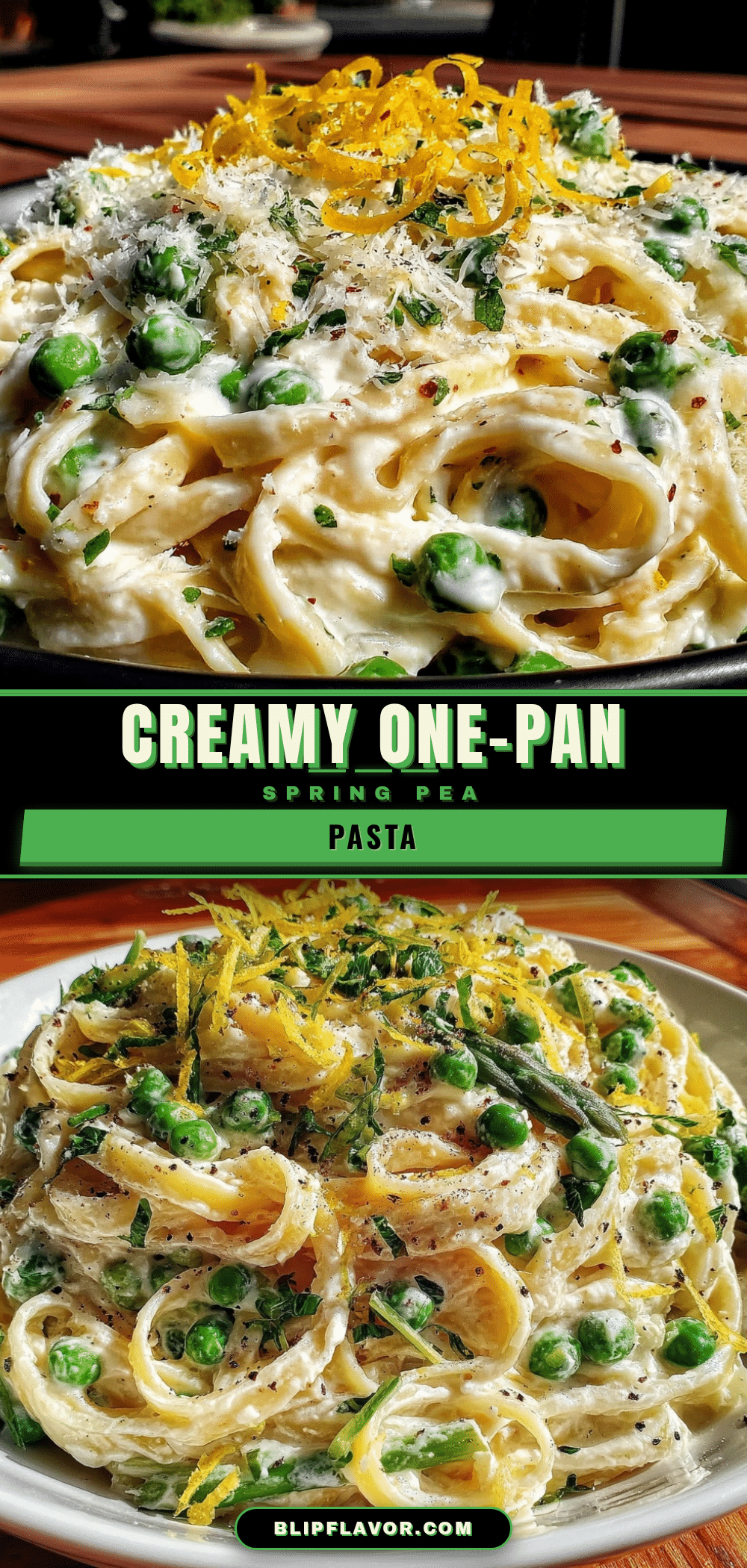 one-pan spring pea and ricotta pasta recipe