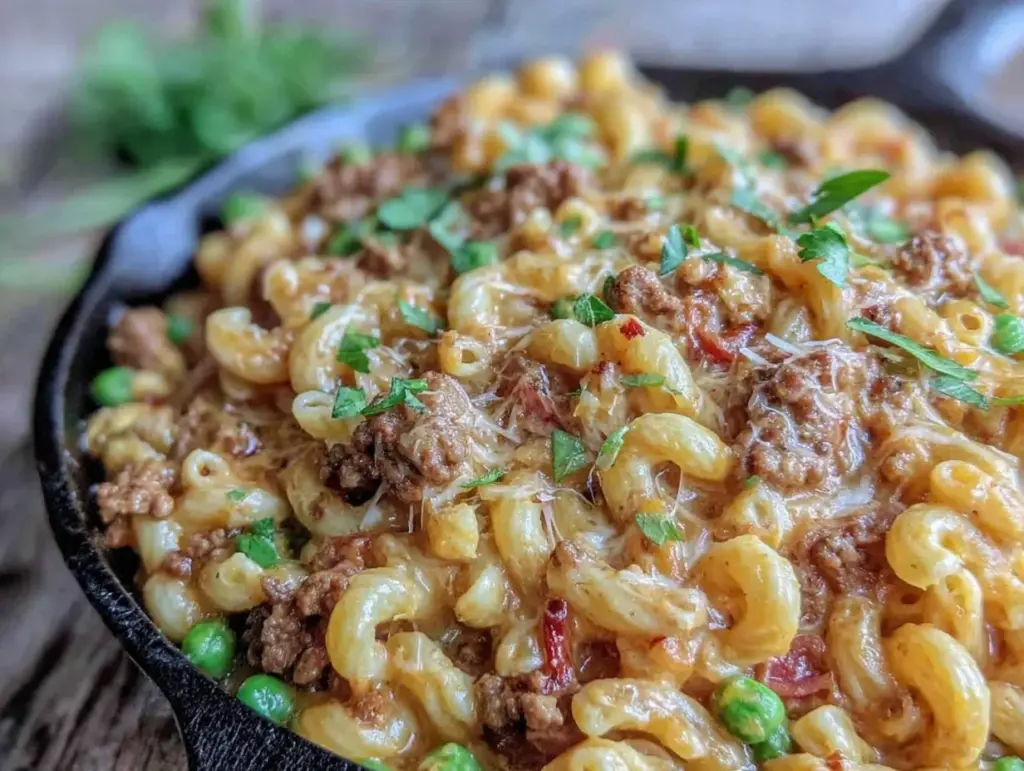one-pot cheeseburger macaroni - featured image
