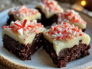 peppermint brownie bites - featured image