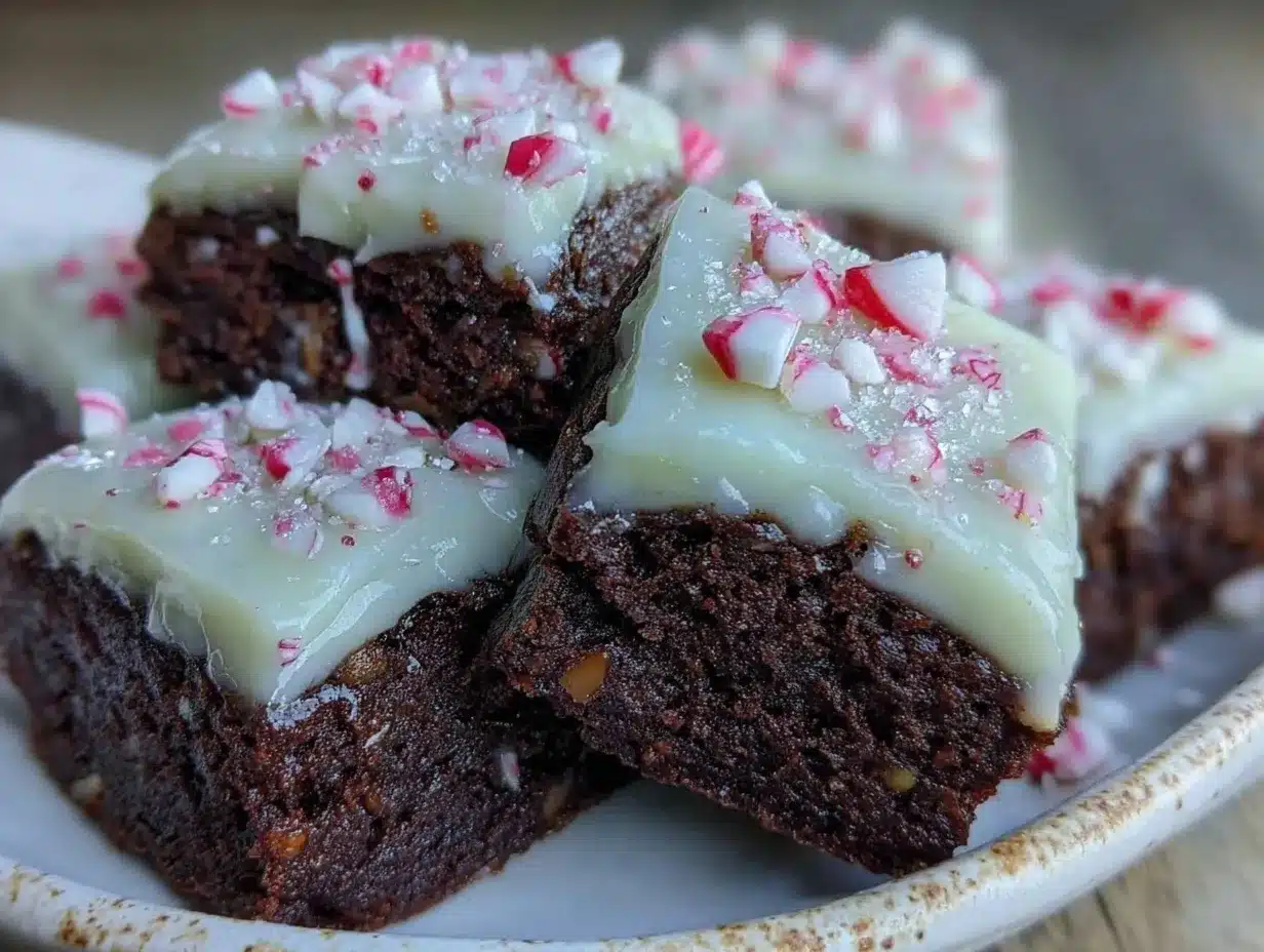 peppermint brownie bites preparation steps