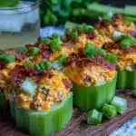 pimento cheese stuffed celery bites - featured image
