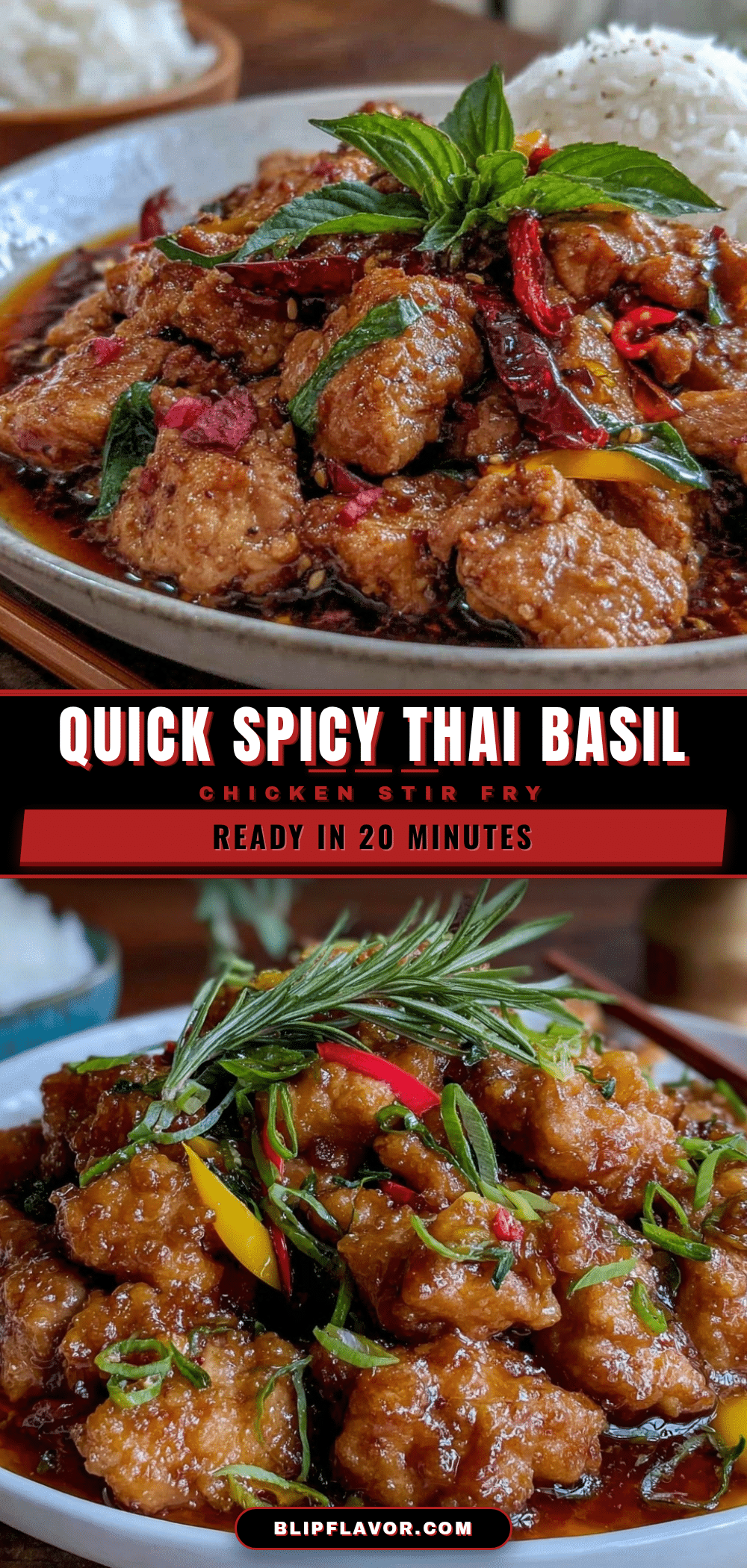 quick thai basil chicken stir fry recipe