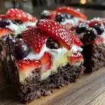 red white and blue brownie flag tray dessert - featured image