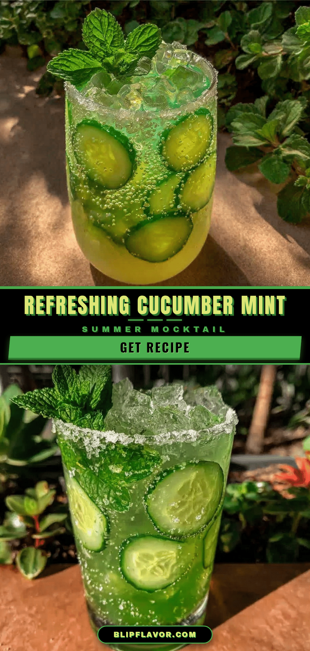Refreshing Cucumber Mint Mocktail recipe