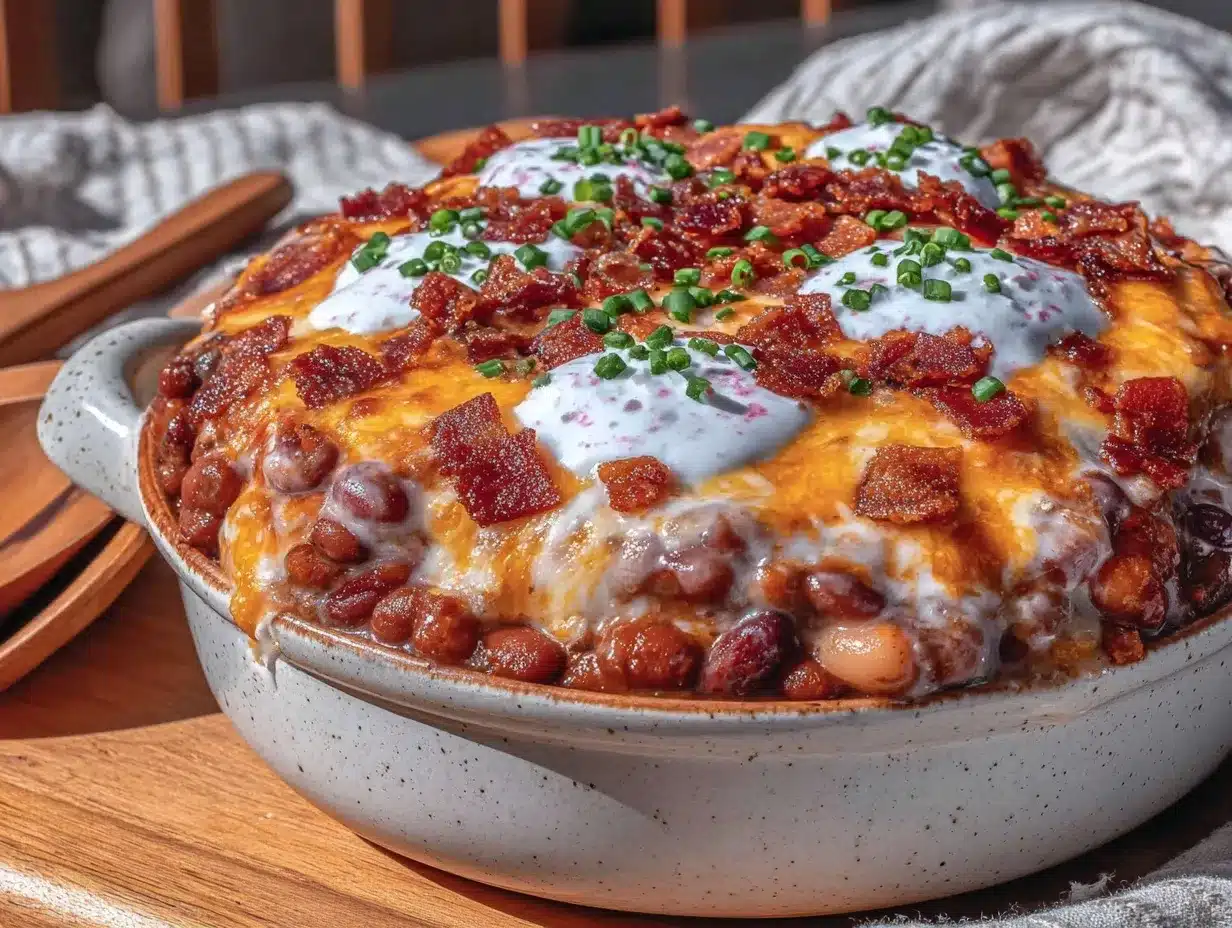 savory loaded ranch baked bean casserole preparation steps