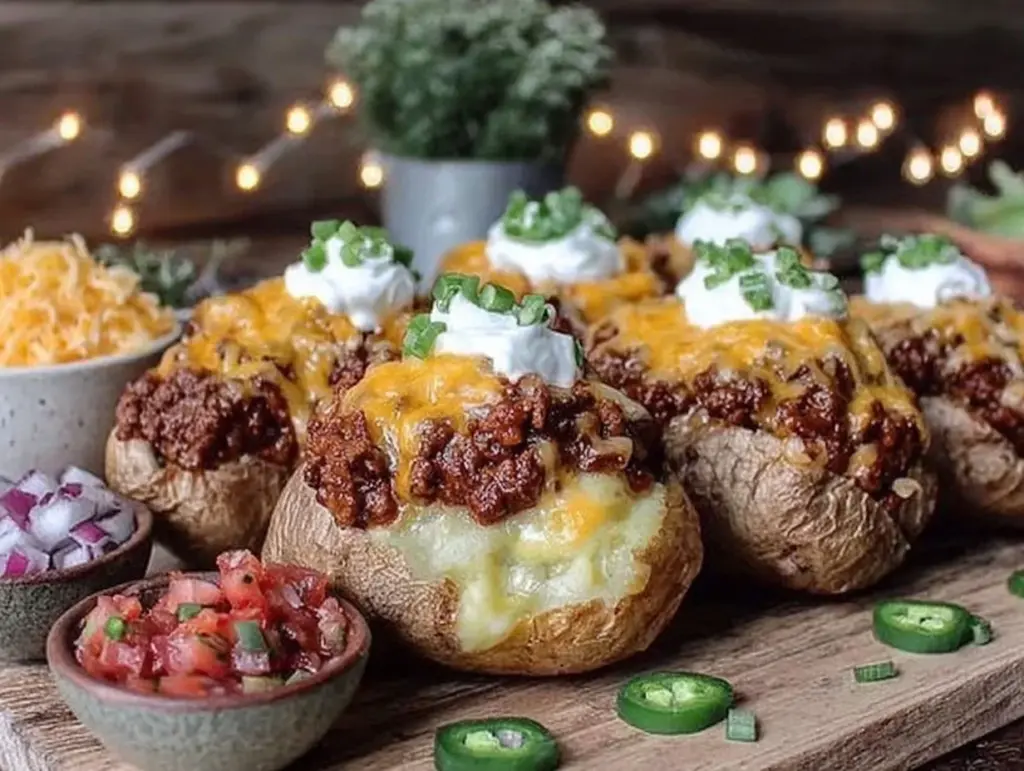 sloppy joe baked potato bar - featured image