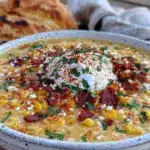 slow cooker Mexican street corn chowder - featured image