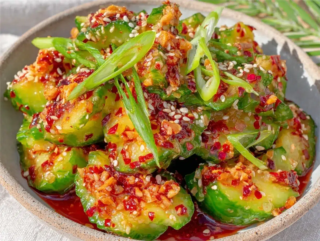 smashed cucumber salad preparation steps