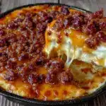 smoked queso fundido with chorizo - featured image