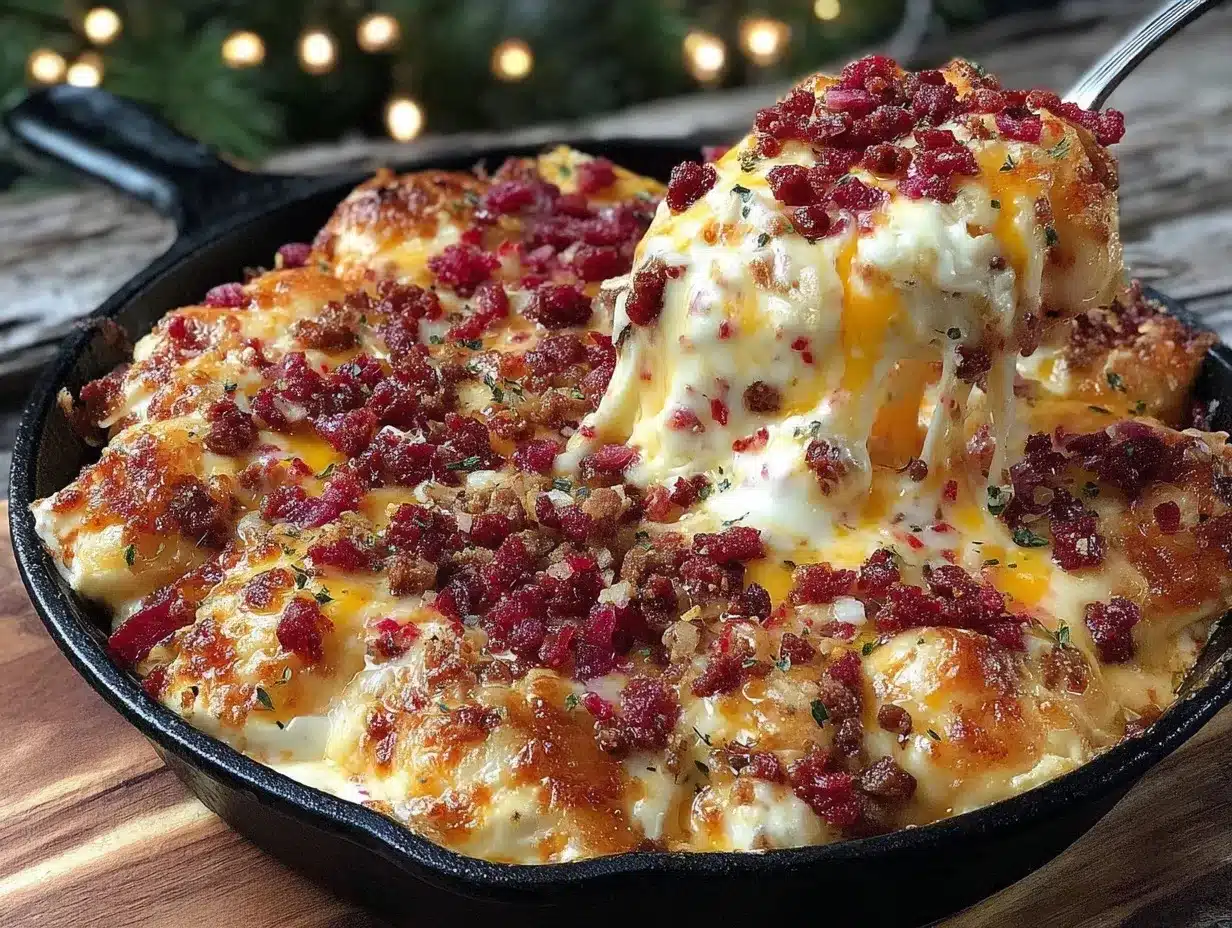 smoked queso fundido with chorizo preparation steps