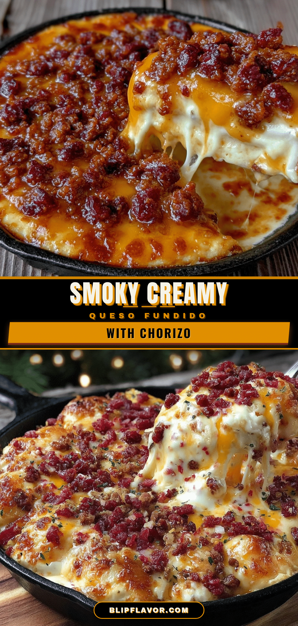 smoked queso fundido with chorizo recipe