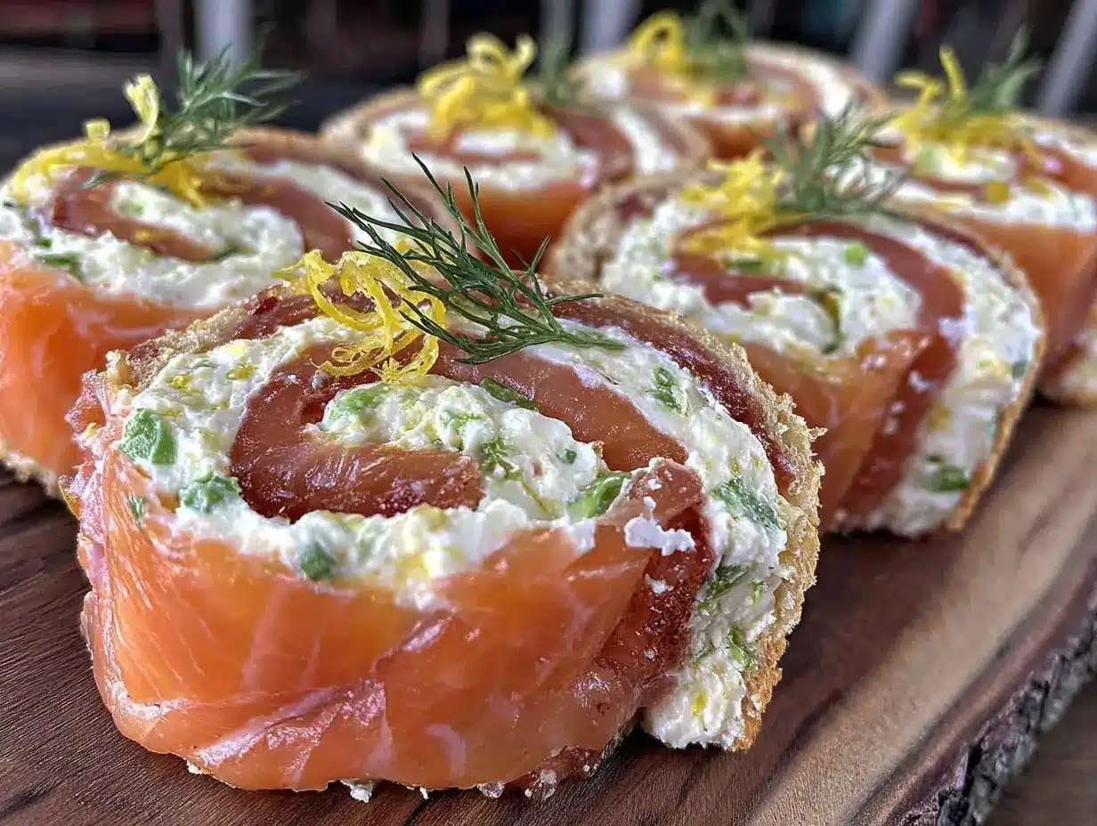 smoked salmon pinwheel tea sandwiches preparation steps