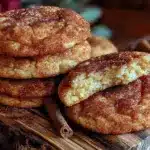 soft and chewy snickerdoodle cookies - featured image