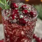 sparkling cranberry mocktail - featured image