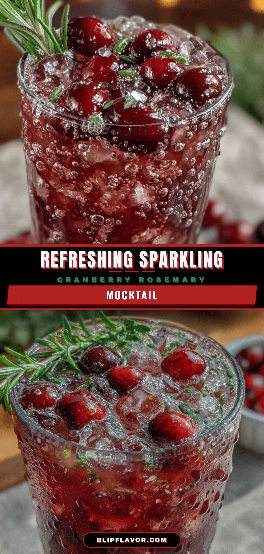 sparkling cranberry mocktail recipe