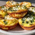 spinach feta egg muffin cups - featured image