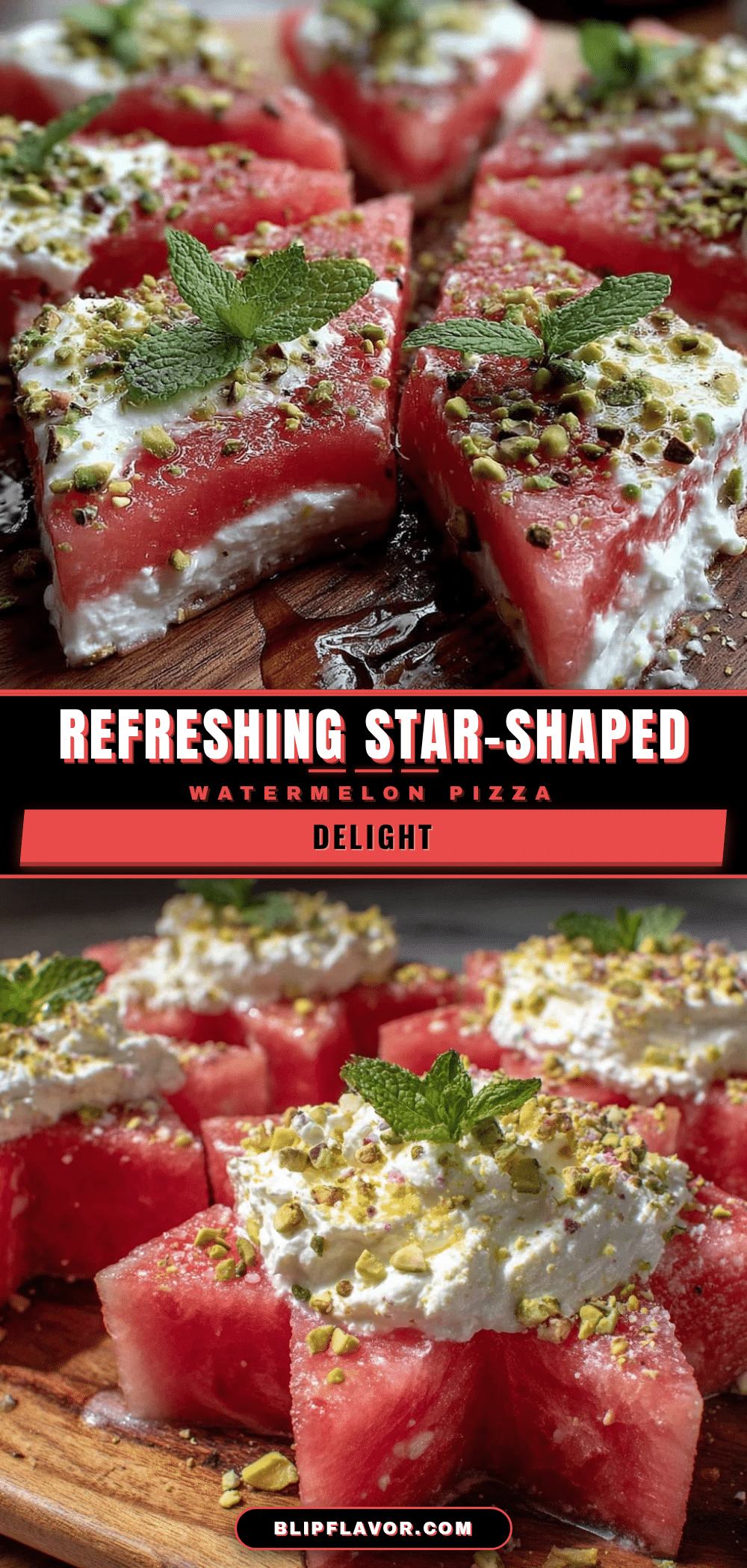 star-shaped watermelon pizza recipe