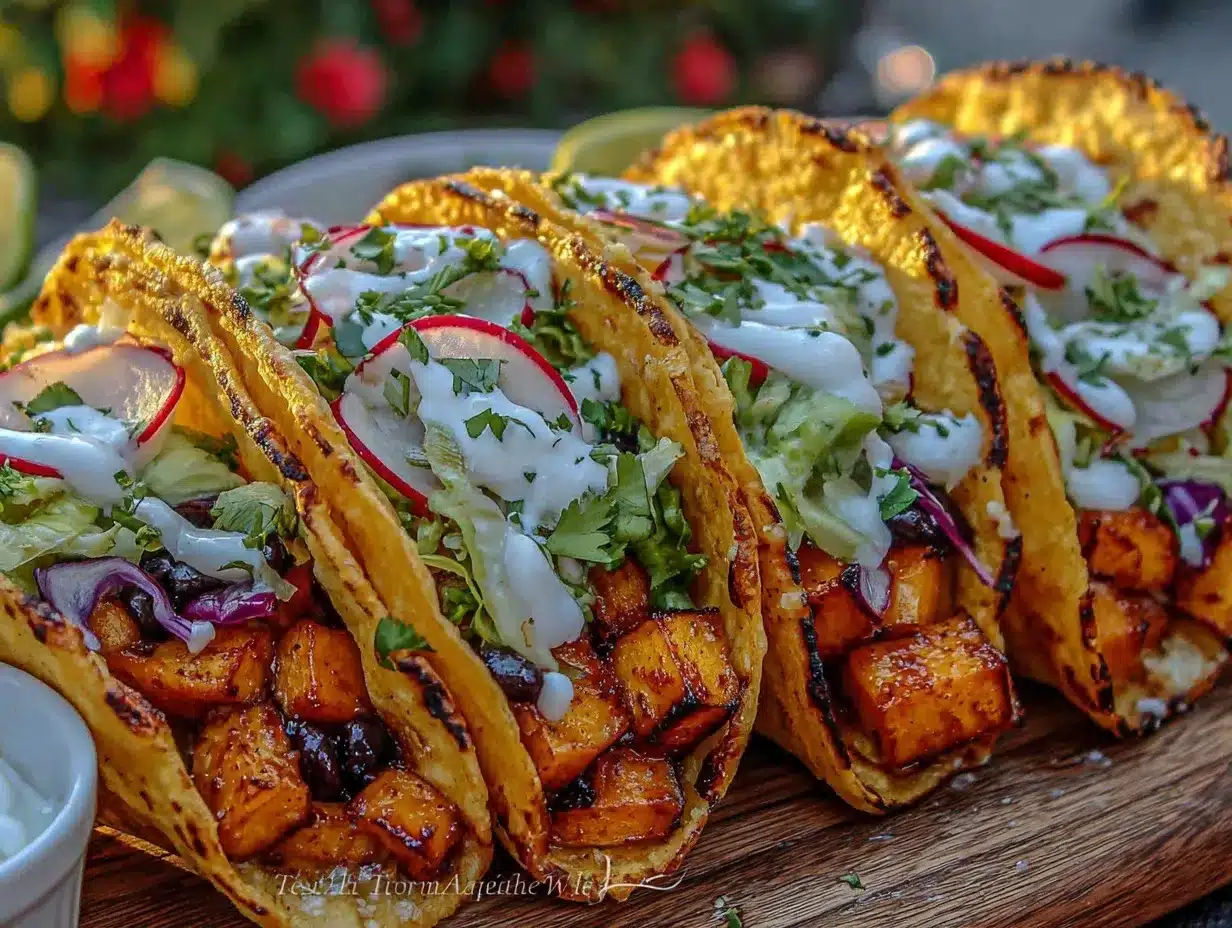 sweet potato and black bean tacos preparation steps