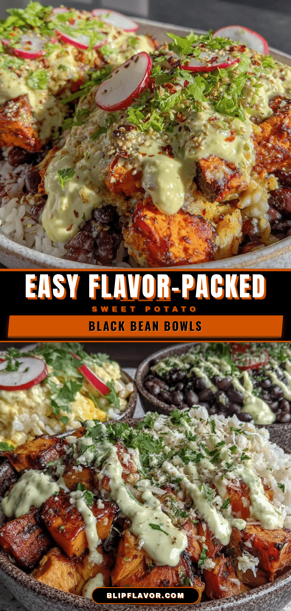 sweet potato black bean burrito bowls recipe
