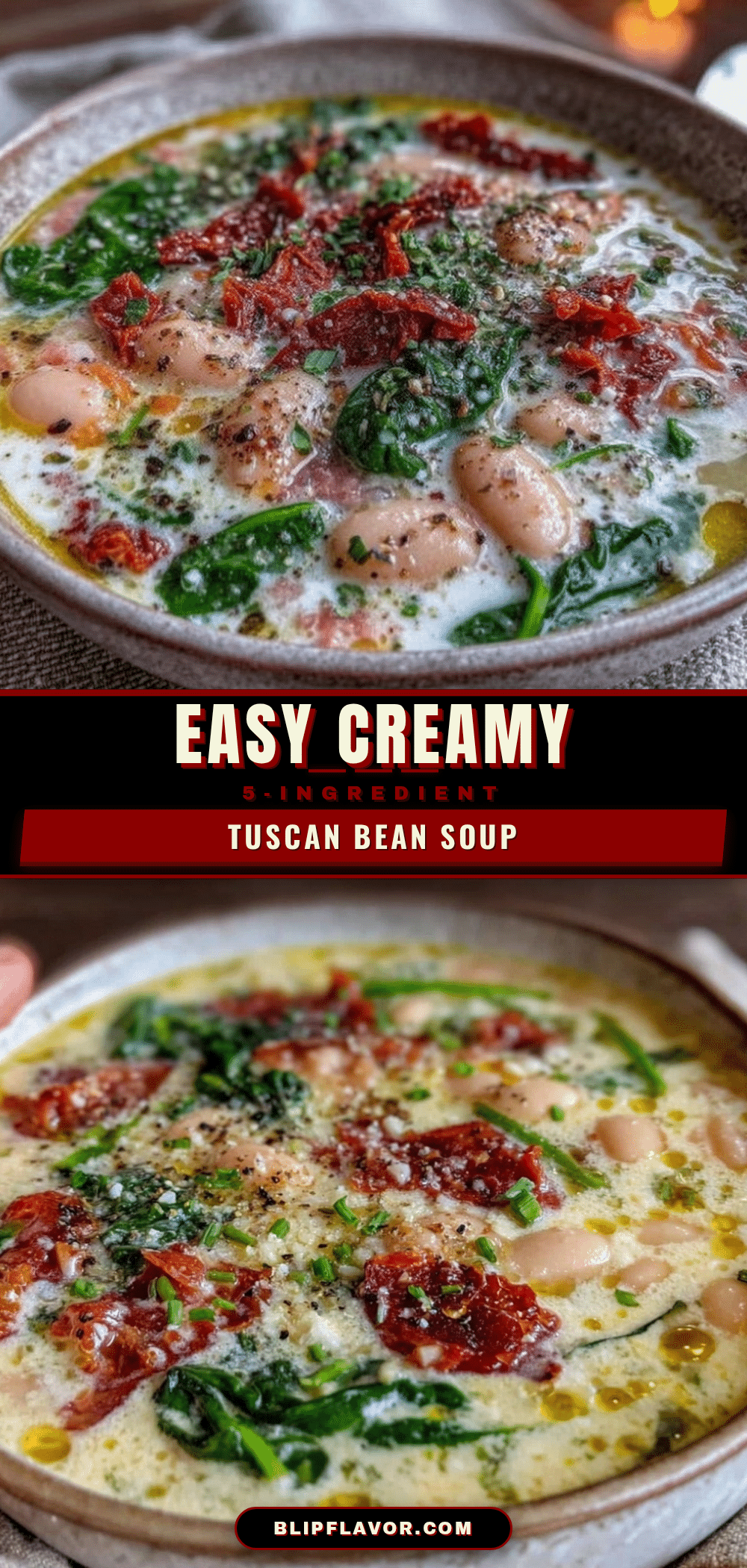 Tuscan white bean soup recipe