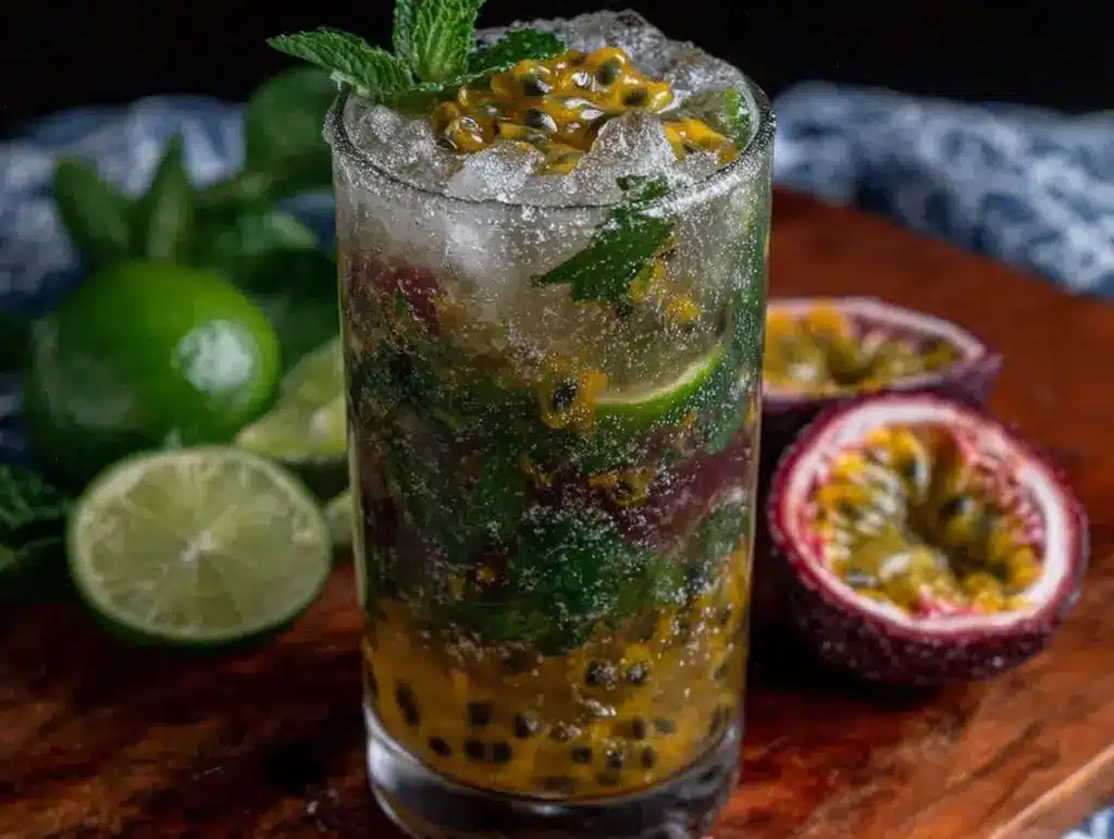 virgin passion fruit mojito - featured image