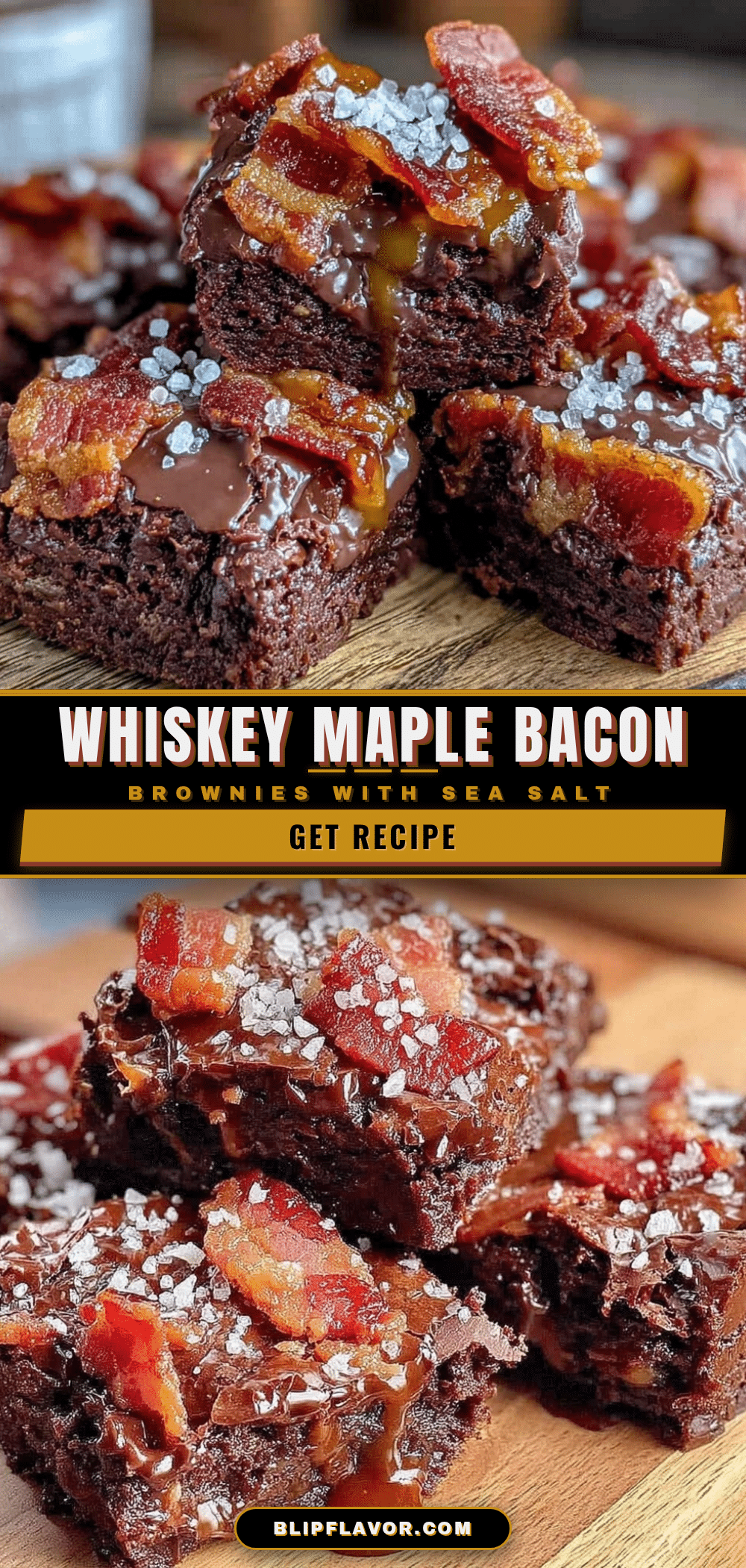 whiskey maple bacon brownies recipe